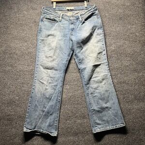 Levis Low Boot Cut 545 Jeans Womens 12 Short Light Blue Relaxed Fit